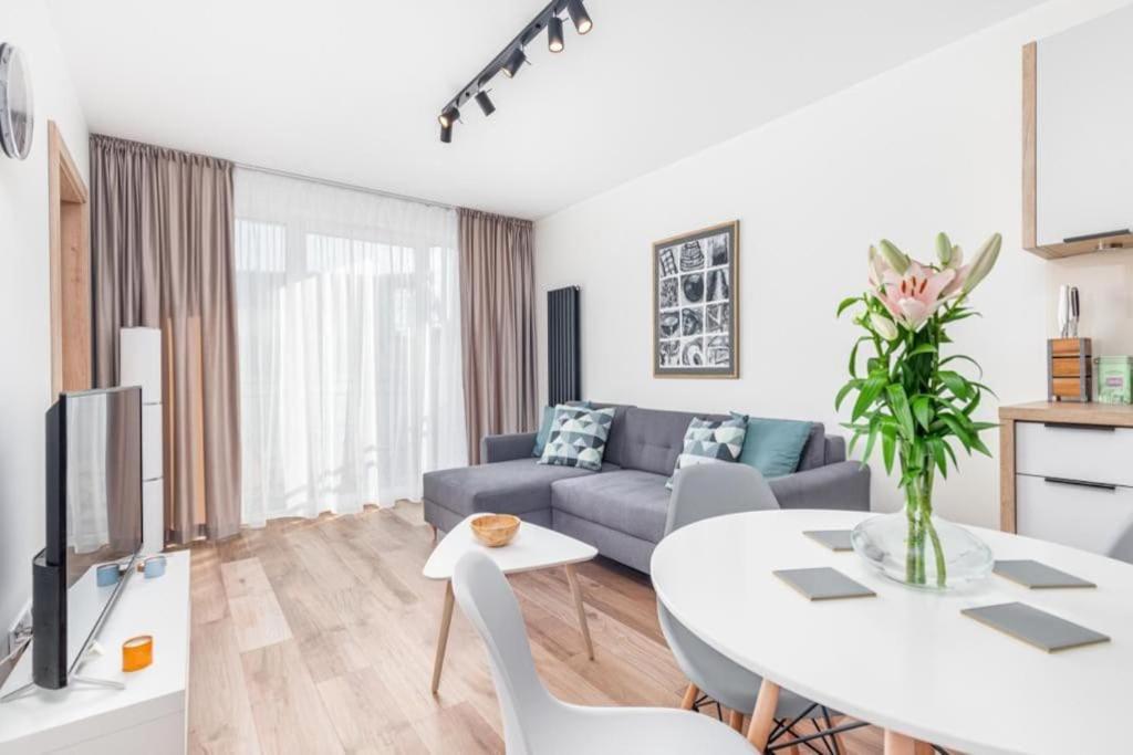Modern Riverside Apartment With Free Parking Space Szczecin Exterior foto